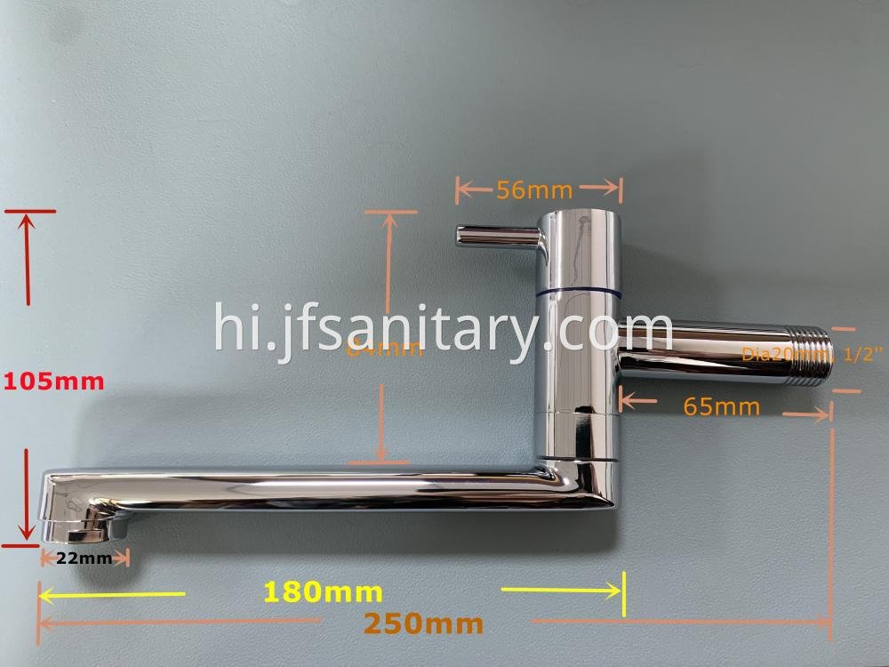 Size Of Long Mop Pool Faucet Cold Tap Wall Mount